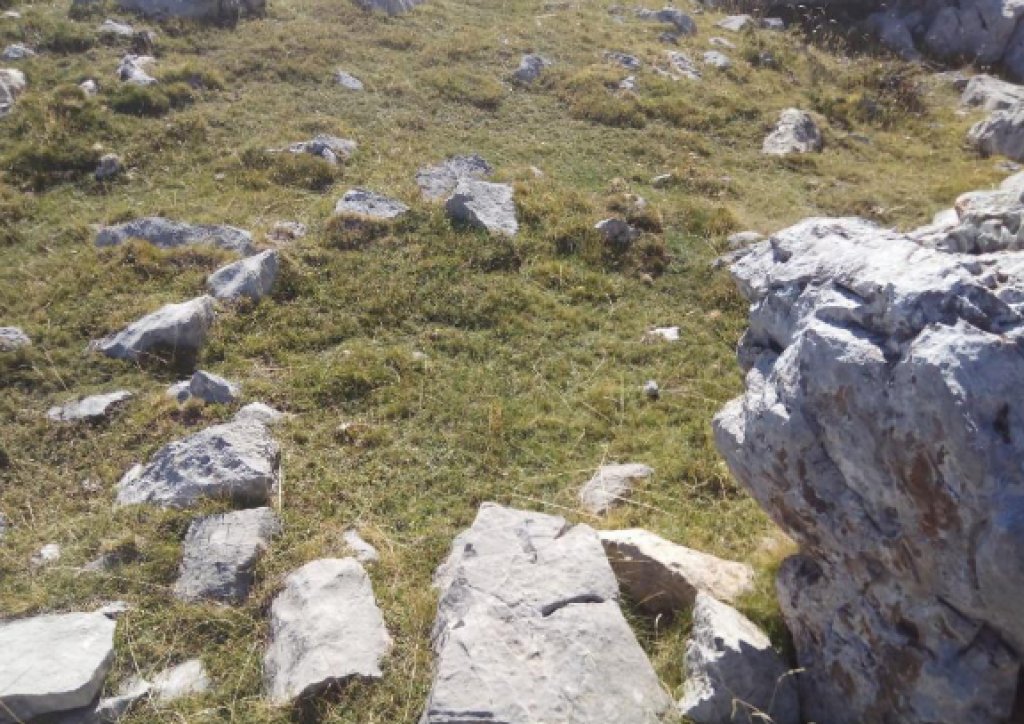 Círculos de piedra en el Collado de Sahún